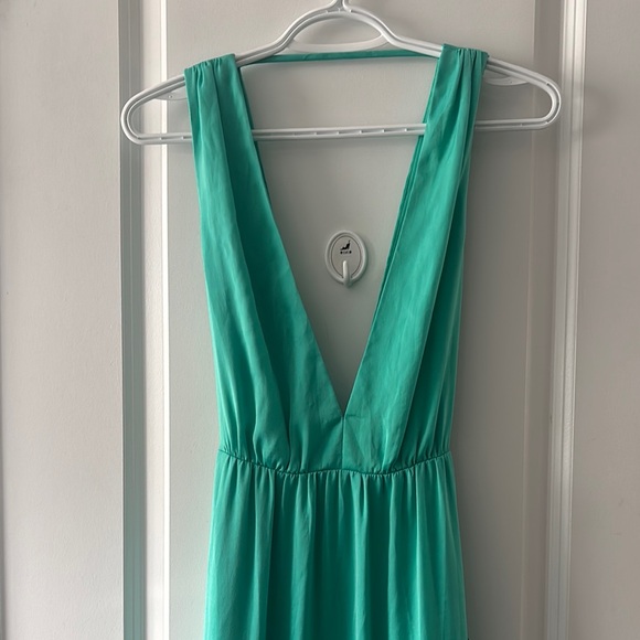 BCBGMaxAzria Elegant Teal Maxi Dress - Picture 9 of 12